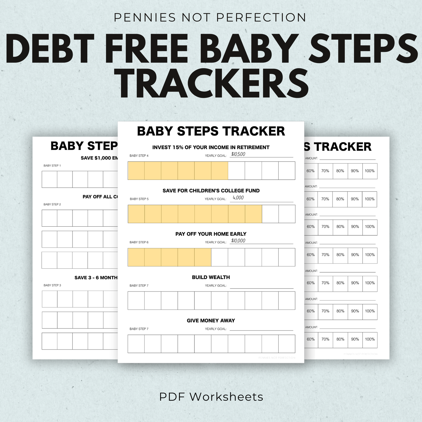 7 Baby Steps Tracker To Pay Off Debt & Build Wealth