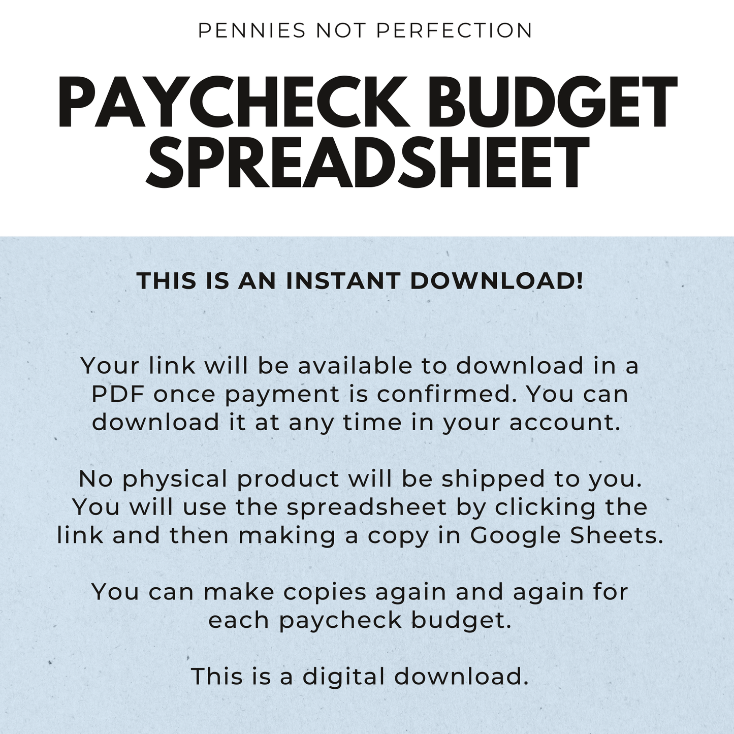 Colorful Paycheck Budget Spreadsheet (Google Sheets)