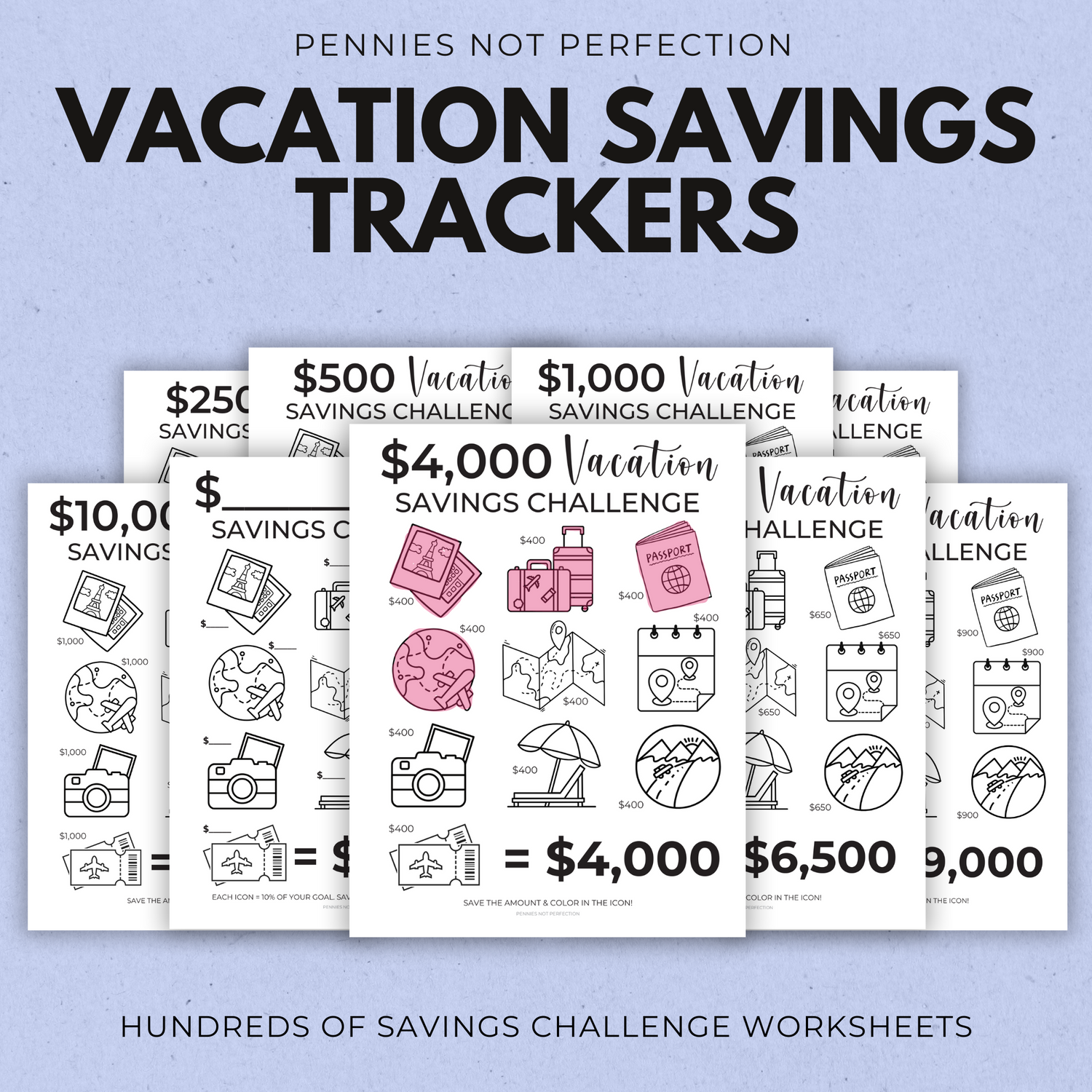 Savings Tracker Printables