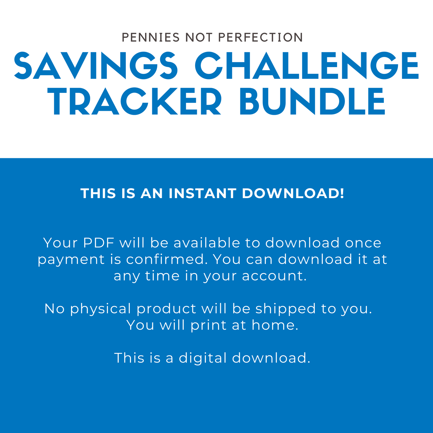 52 Week Savings Challenge Tracker Printable Bundle | Money Challenge Trackers | Savings Tracker PDF 1
