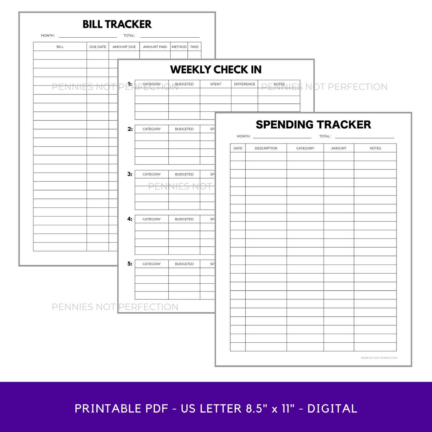 Pay Yourself First Budget Printable Planner