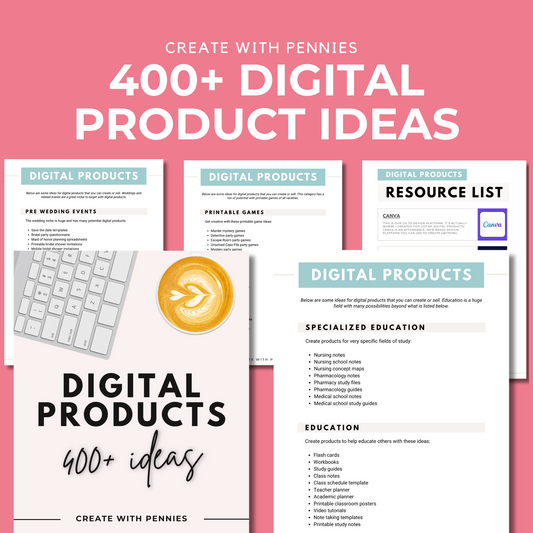 400+ Digital Product Ideas For Passive Income