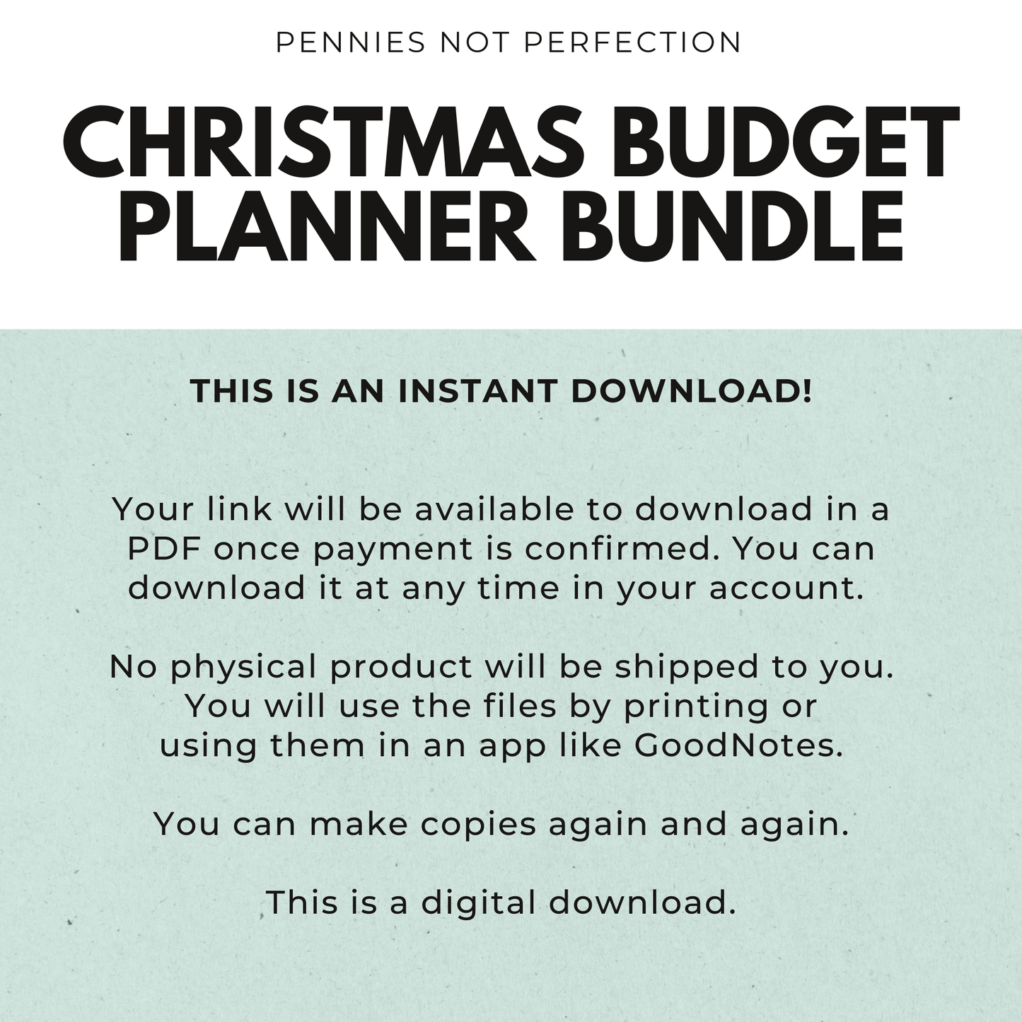 Debt-Free Christmas Budget Planner Bundle