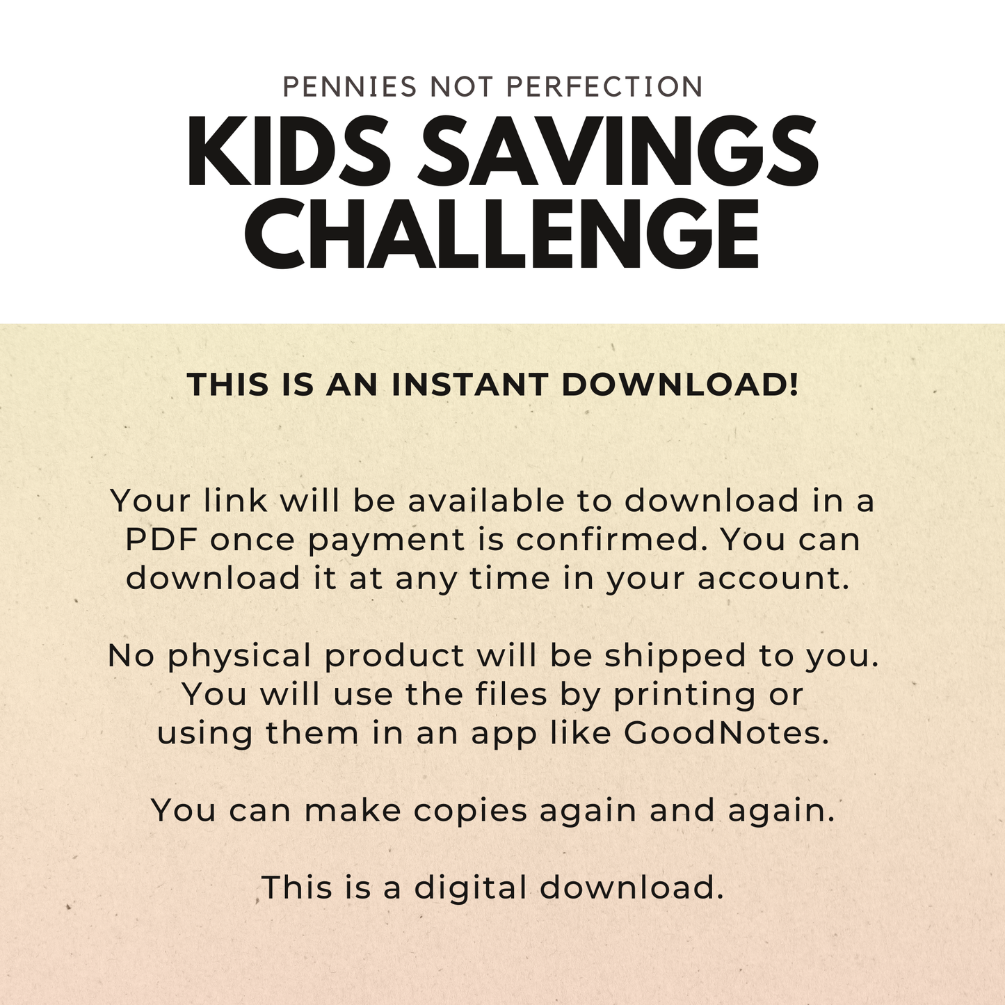 Cute Kids Savings Tracker