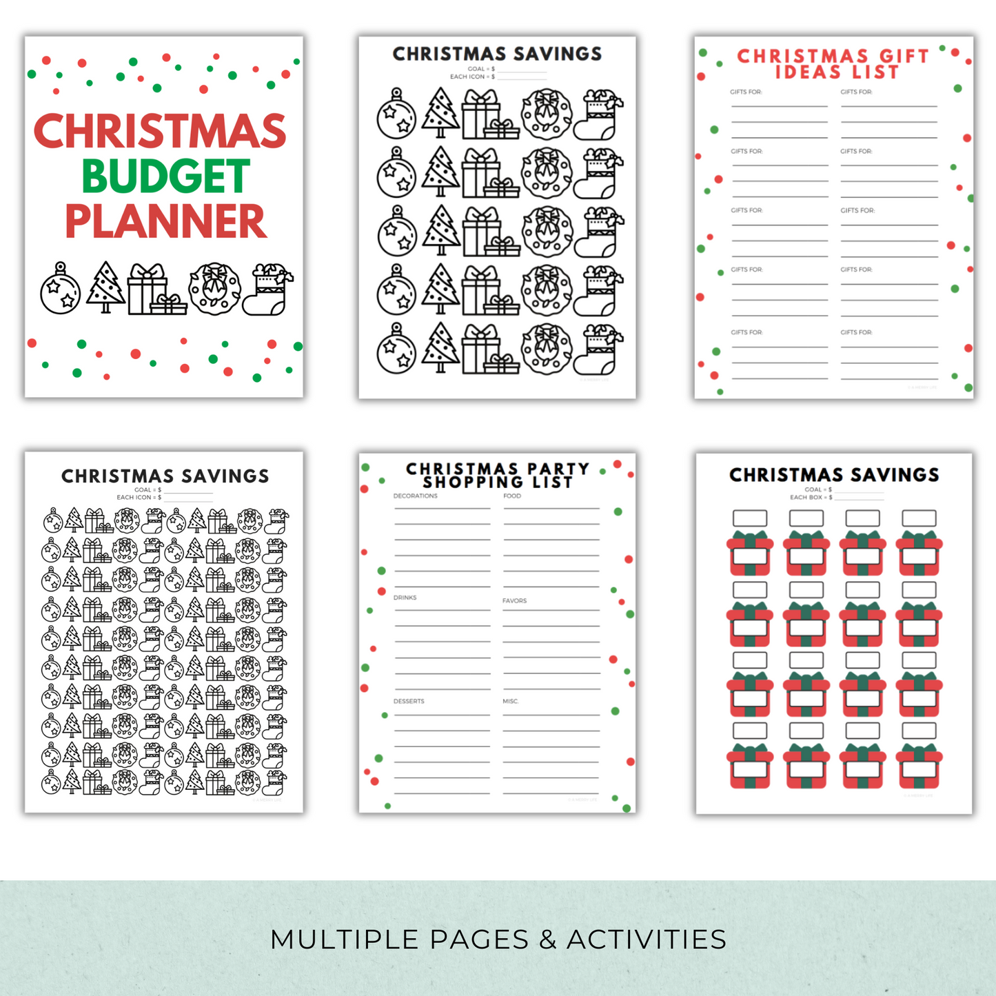 Debt-Free Christmas Budget Planner Bundle