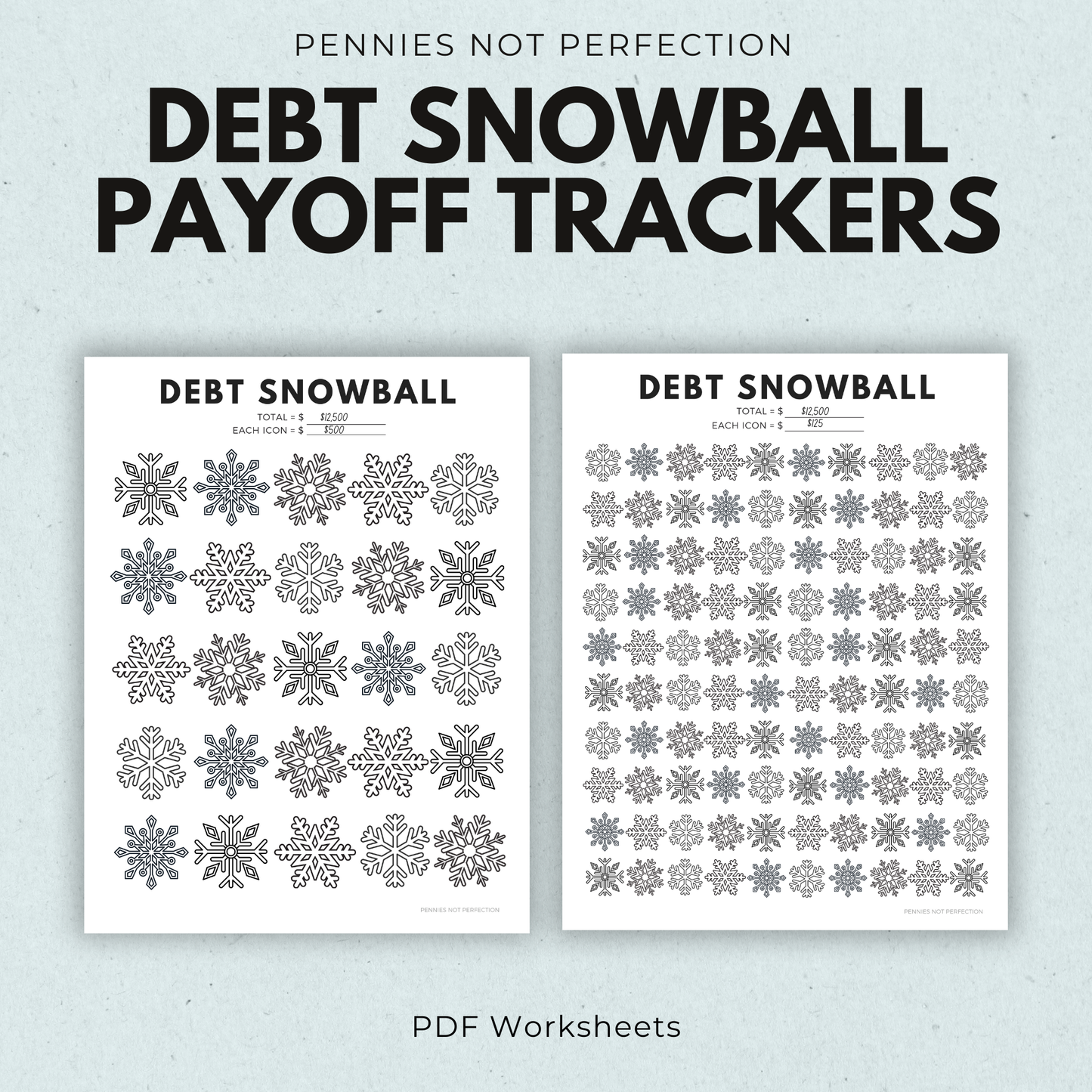 Debt Snowball Payoff Tracker Printable