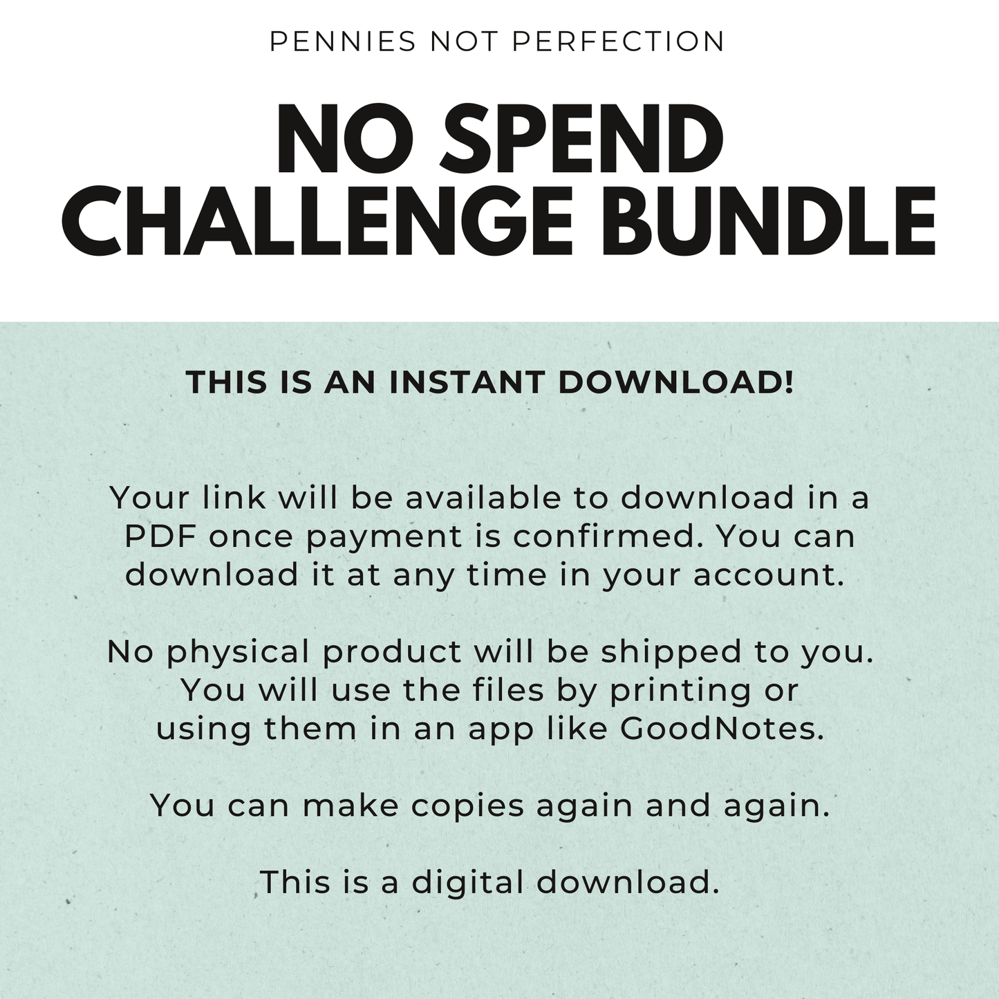 No Spend Challenge Bundle