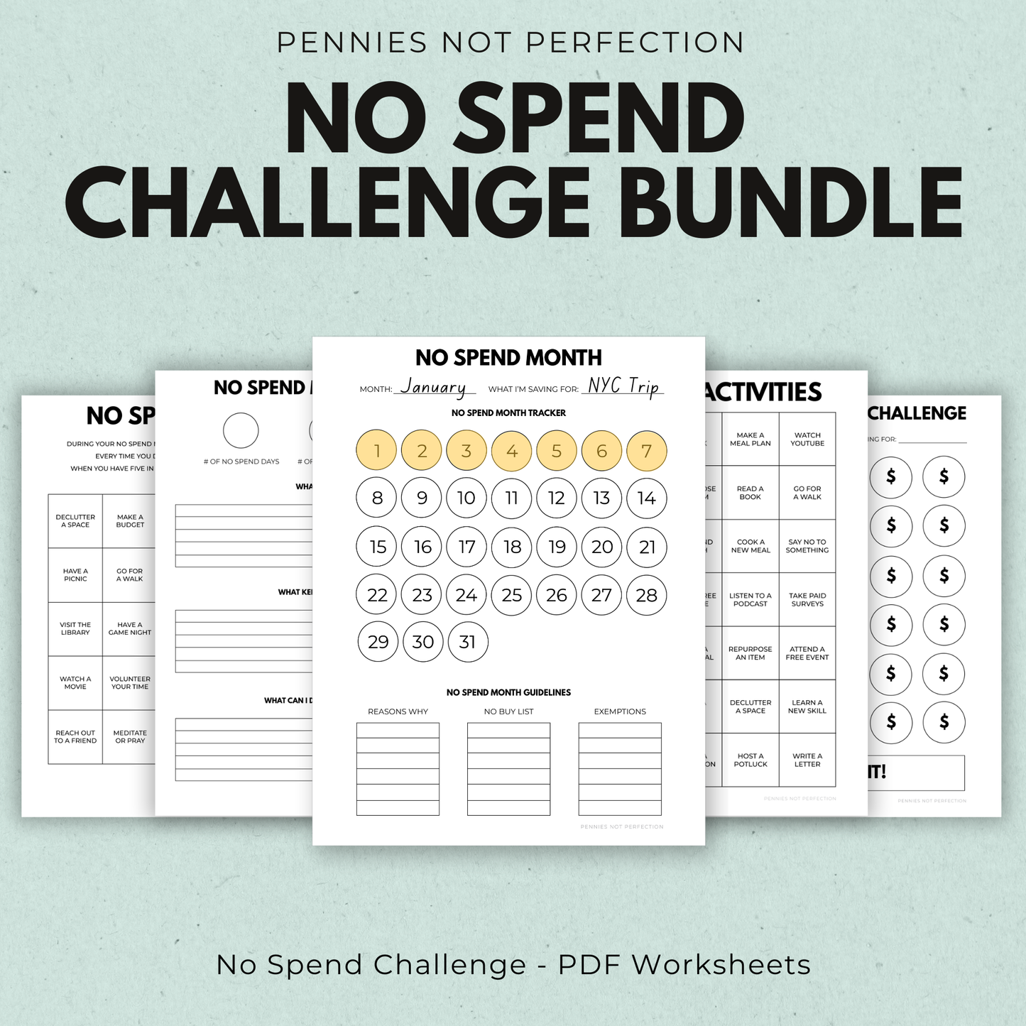 No Spend Challenge Bundle