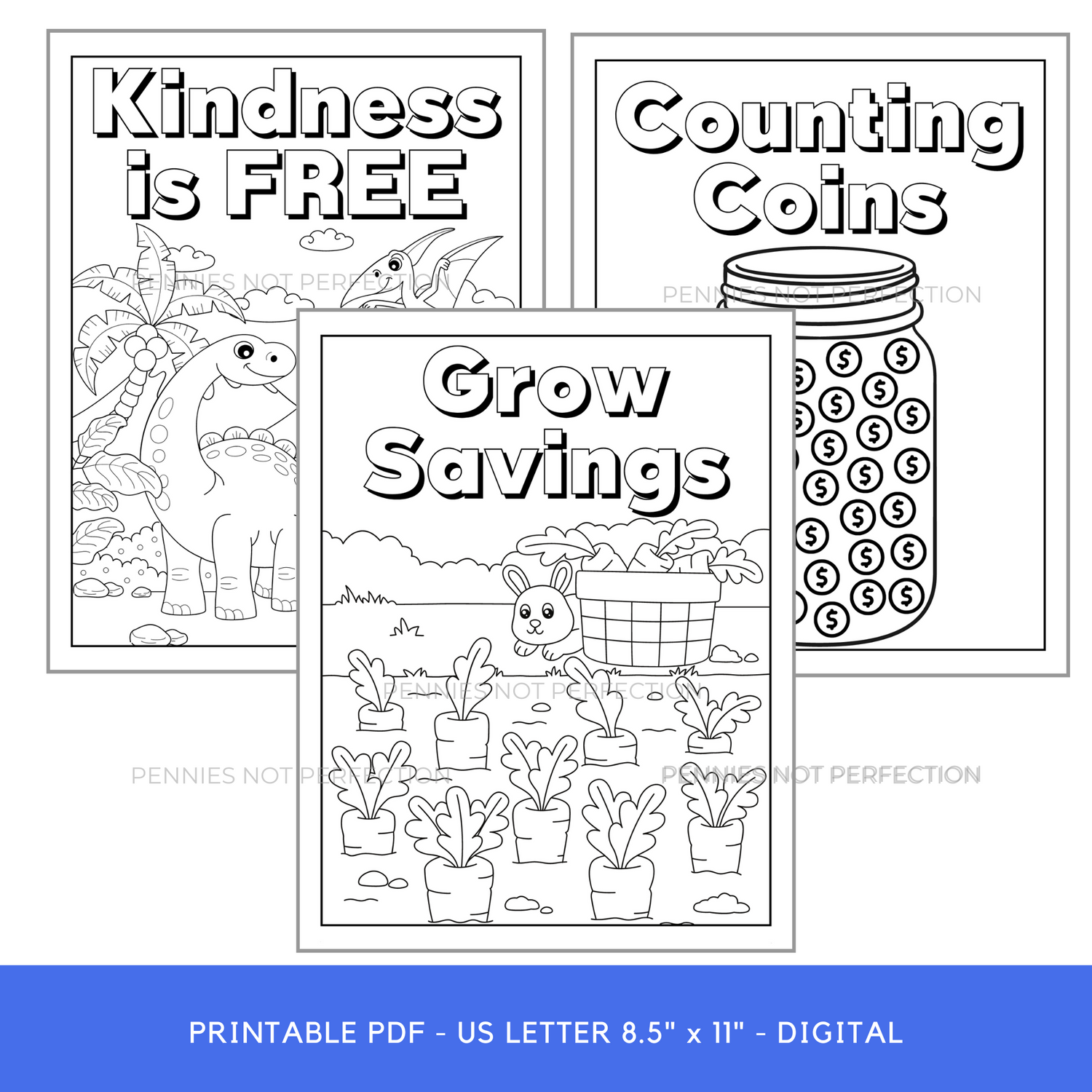 Logo Saving Money Is Fun Coloring Books (10 Sheets)