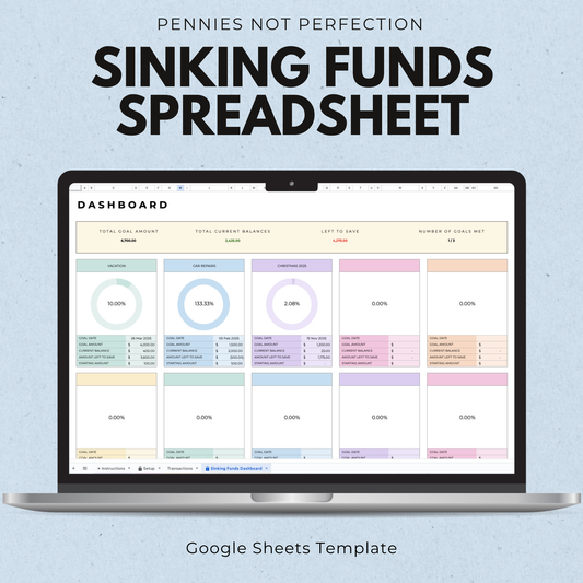 Sinking Funds Tracker Template (Google Sheets)