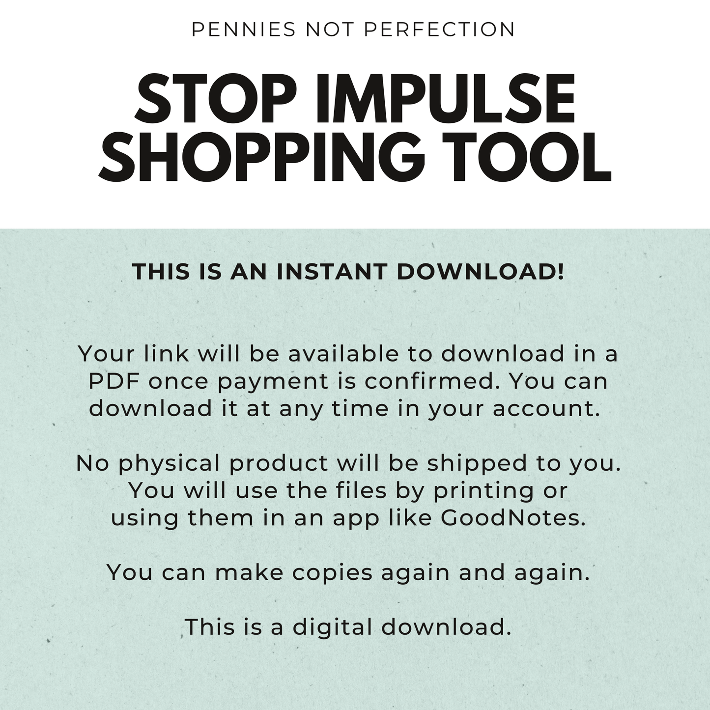 Stop Impulse Shopping Tool (Printable Challenge Cards)