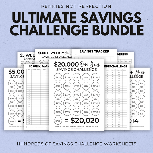 Ultimate Saving Challenges Bundle