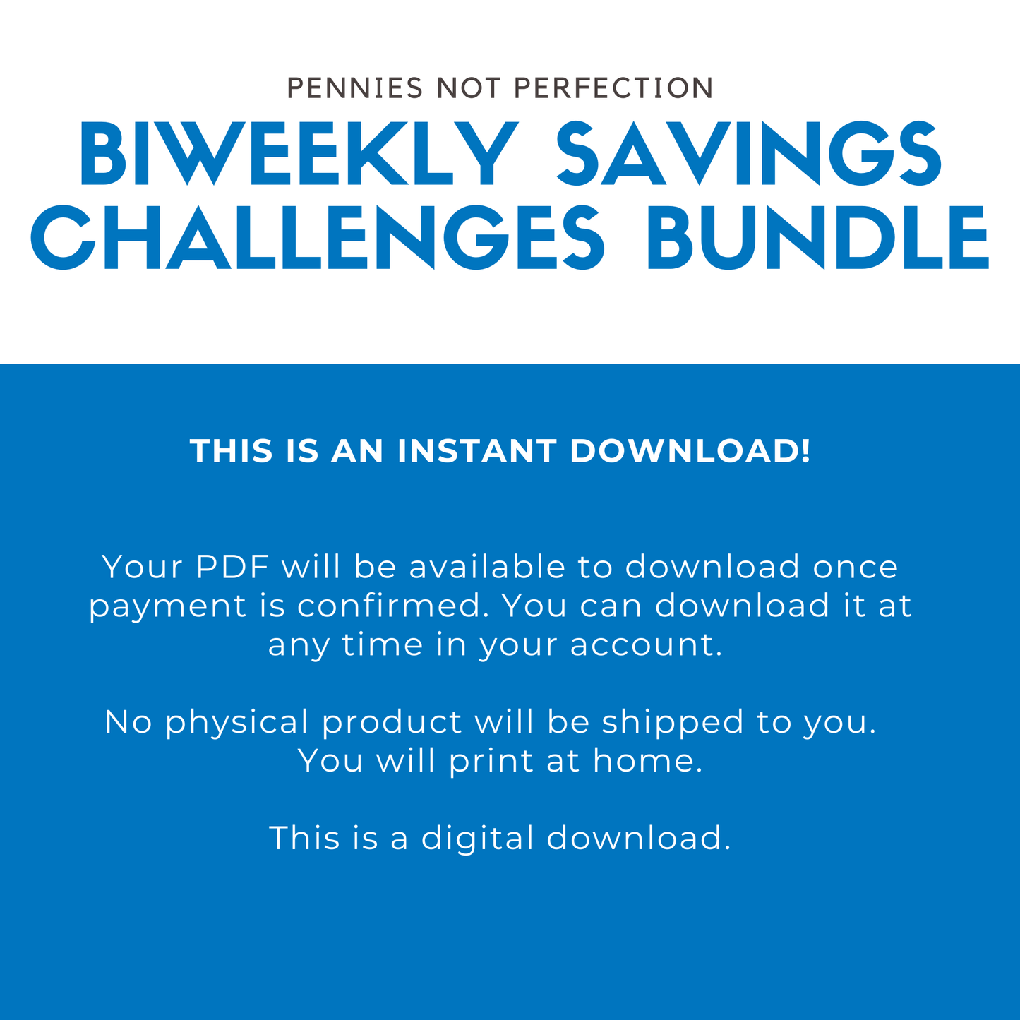 BIWEEKLY Saving Challenges Printable Bundle + 80 Savings Tips