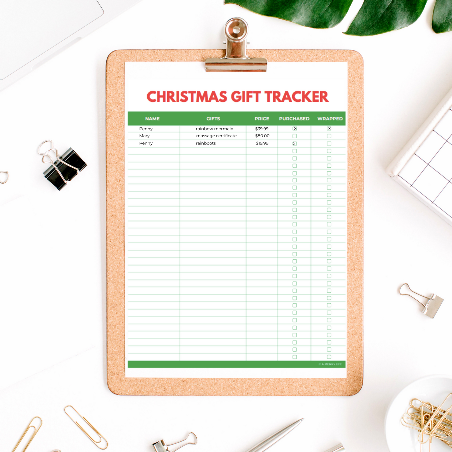 Debt-Free Stress-Free Christmas Planner Printable Bundle