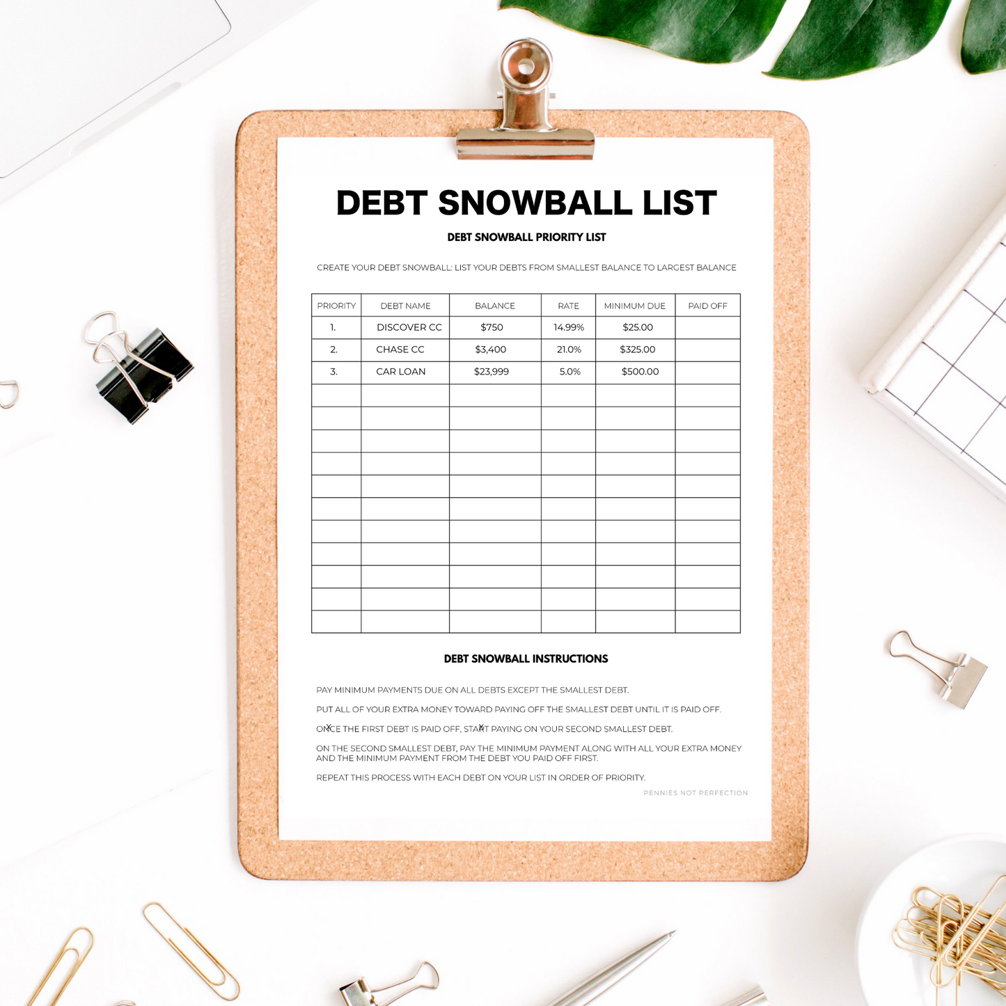 Debt Payoff WorkBook