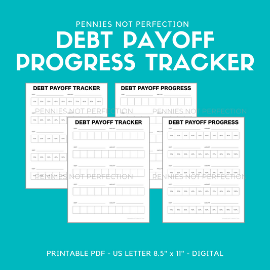 Debt Payoff Progress Tracker Printable