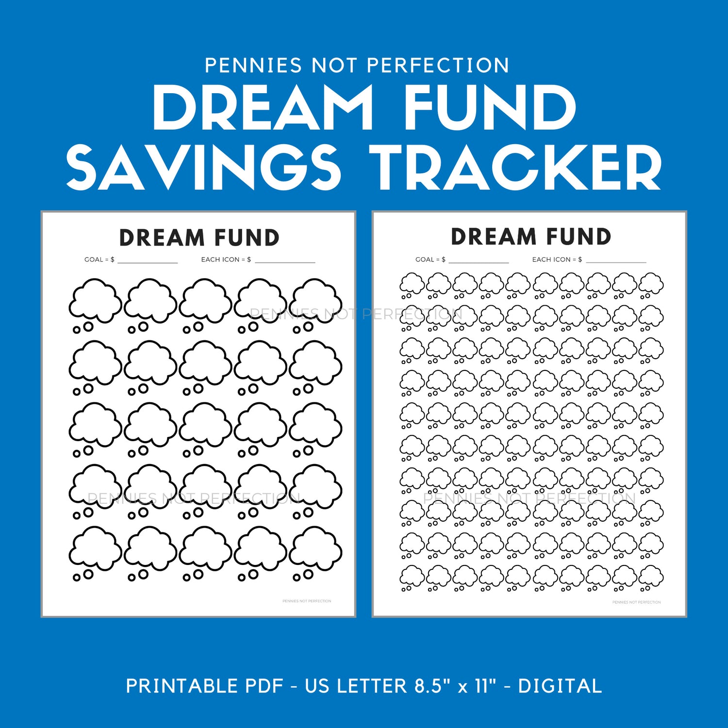 Dream Fund Savings Tracker Printable 1