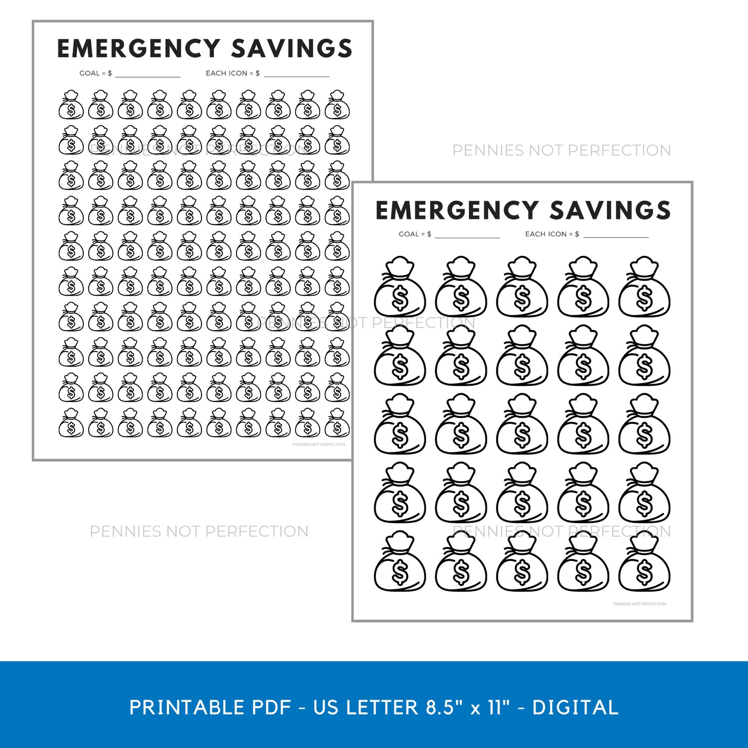 Emergency Fund Savings Tracker | Savings Tracker Printable