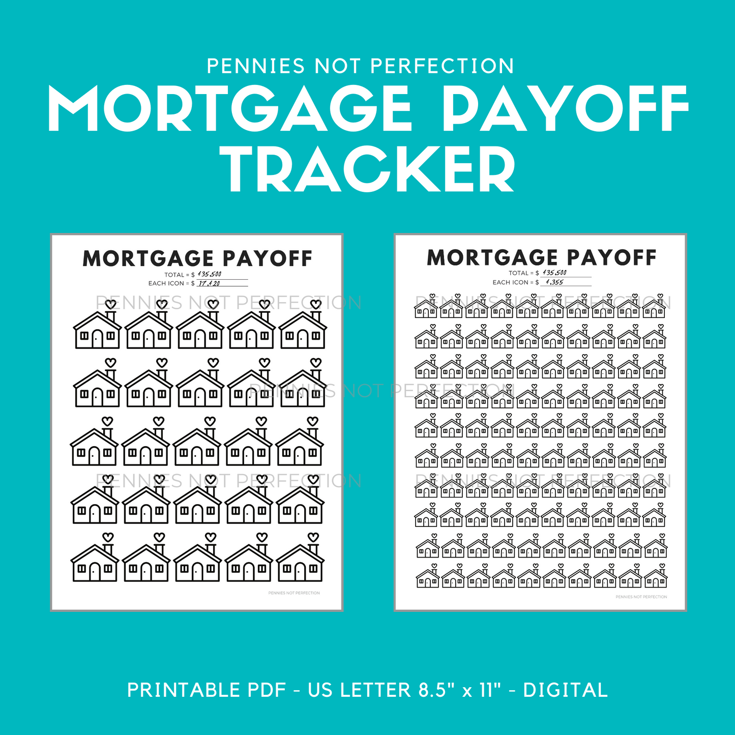 Mortgage Payoff Tracker Printable