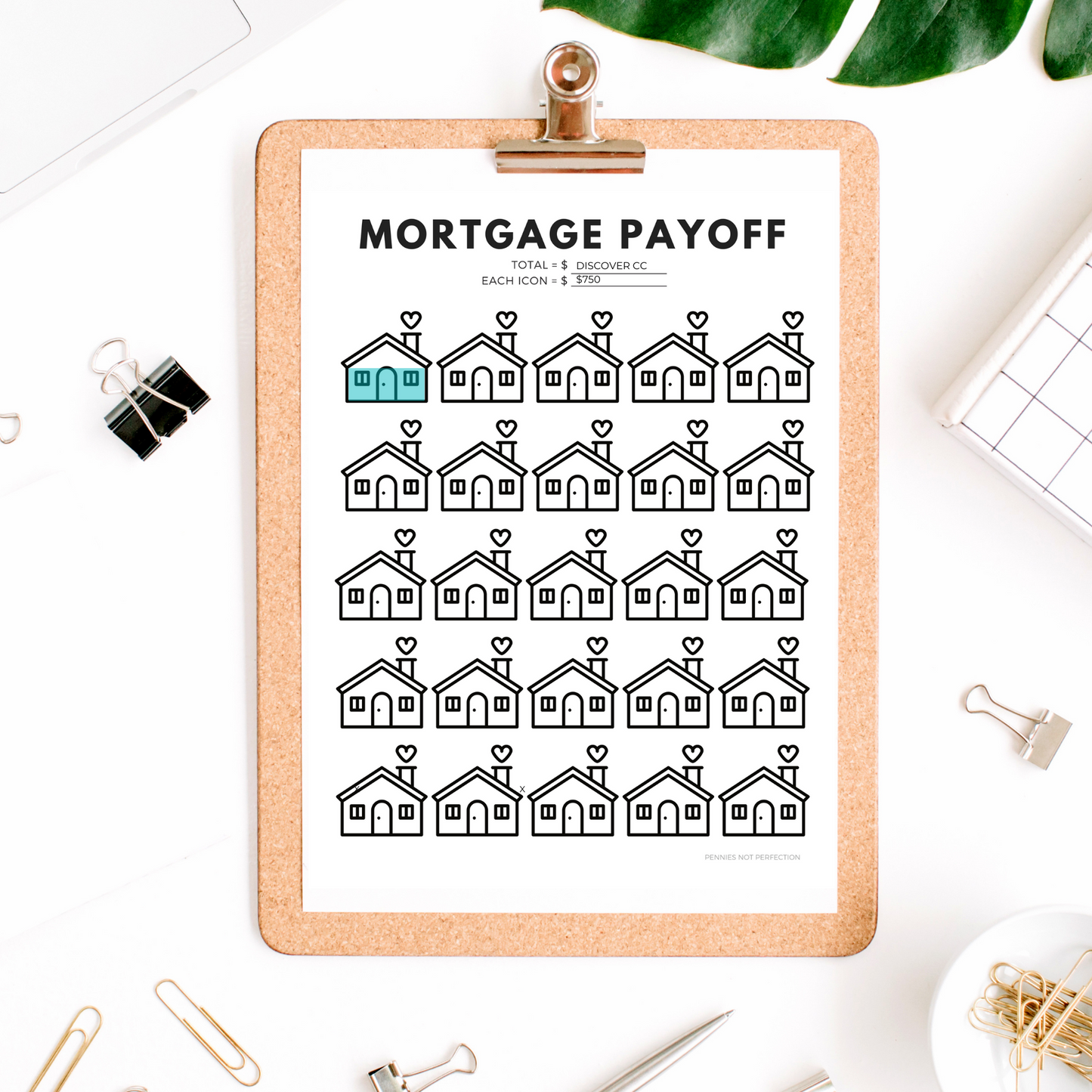 Mortgage Payoff Tracker Printable