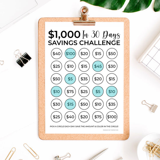 Saving Challenges Printable Bundle + 80 Savings Tips – penniesnotperfection