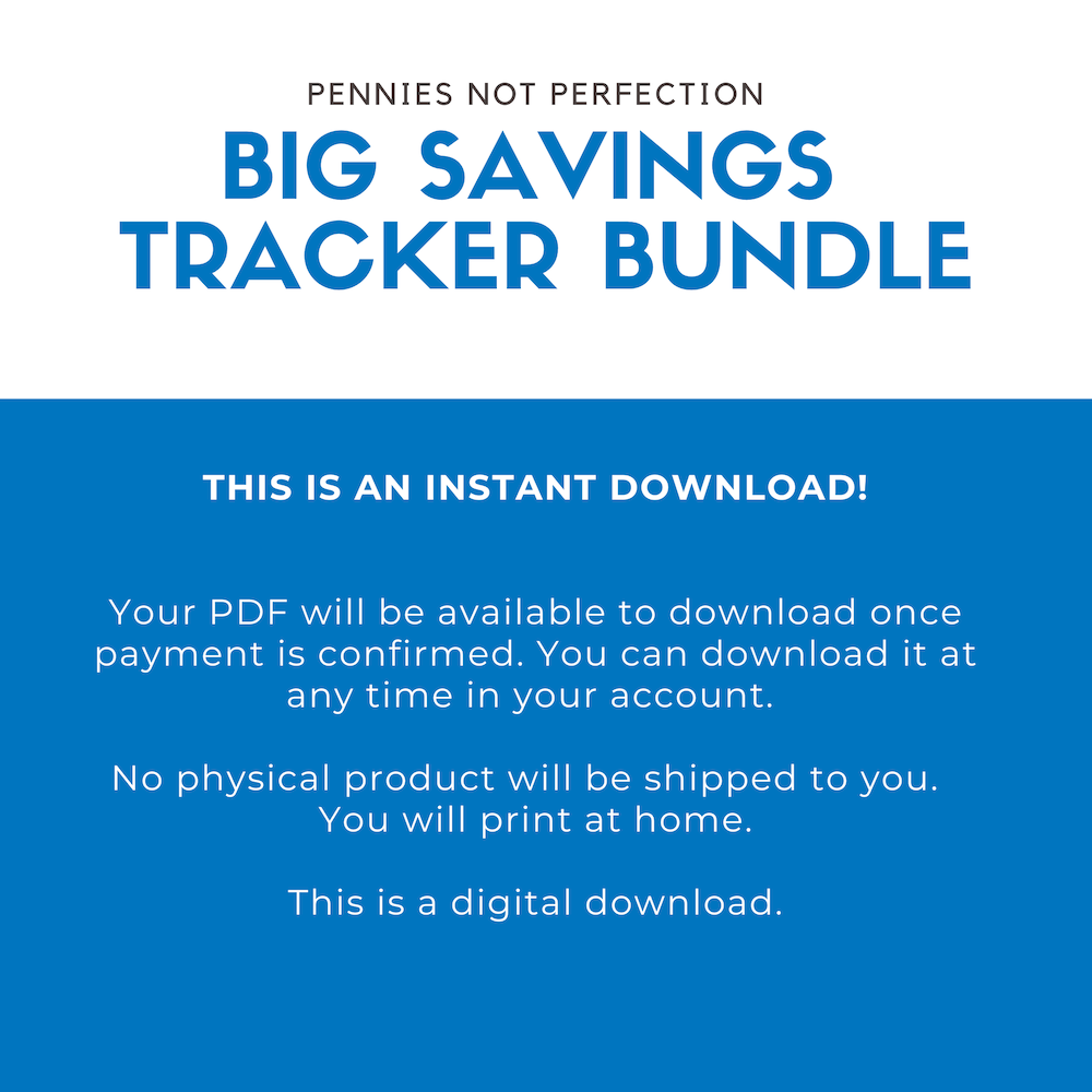 Saving Tracker Bundle, Savings Tracker Coloring Sheets, Savings Tracker Printable Bundle, Money Tracker 3