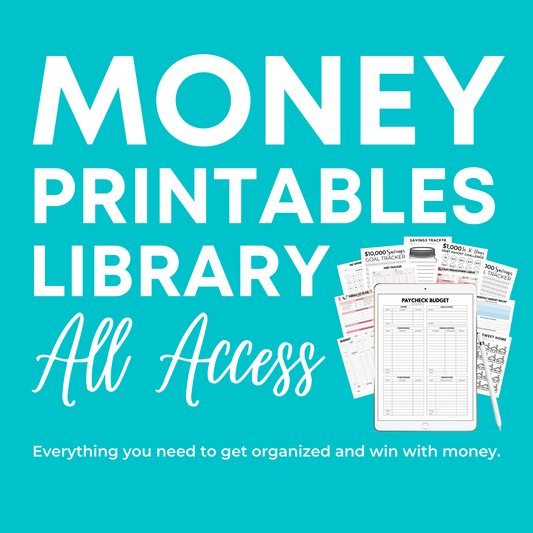 Money Printables All Access Shop Library (Financial Printables Bundle + Lessons)